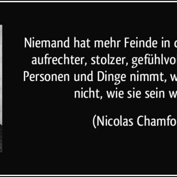 Ein freier Mensch ist ein aufrechter Mensch